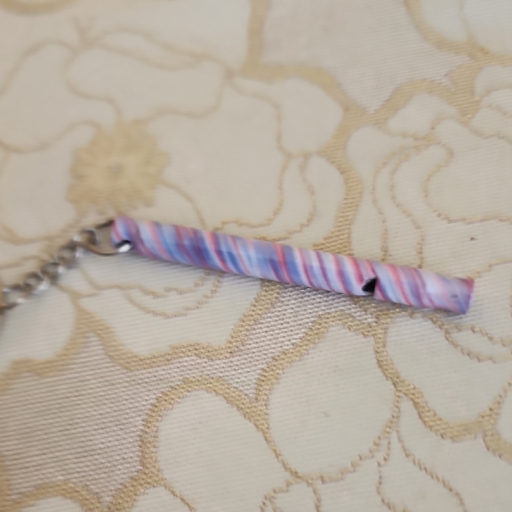 Colorful Swirl Pattern Dog Whistle Keychain